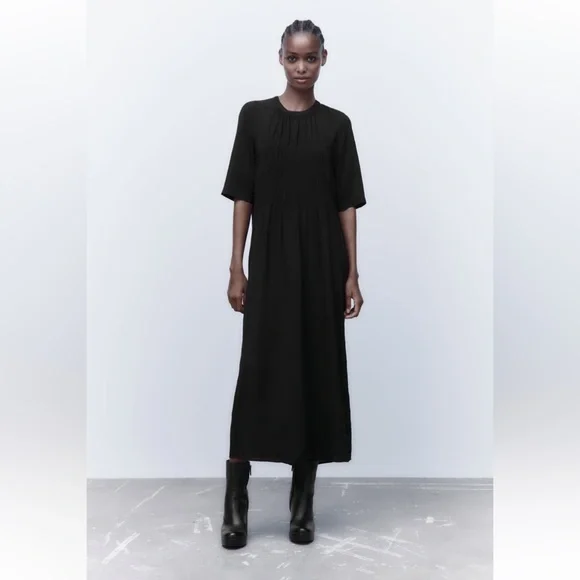 Zara | Dresses | Sale Zara Tied Midi Dress Sale | Poshmark